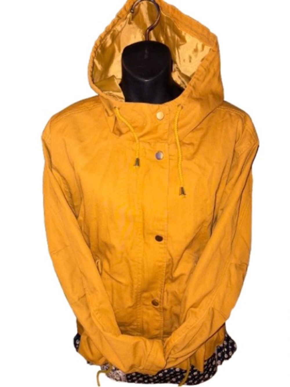 dELiA*s Women's Hooded Utility Jacket in Mustard size L